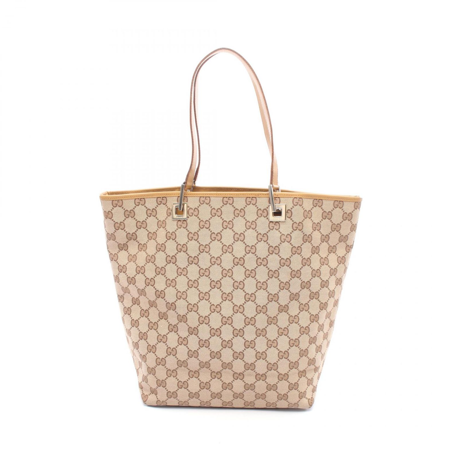 グッチ GUCCI トートバッグ GGキャンバス 002 1098 ベージュ キャンバス レザー トートバッグ レディース Used B