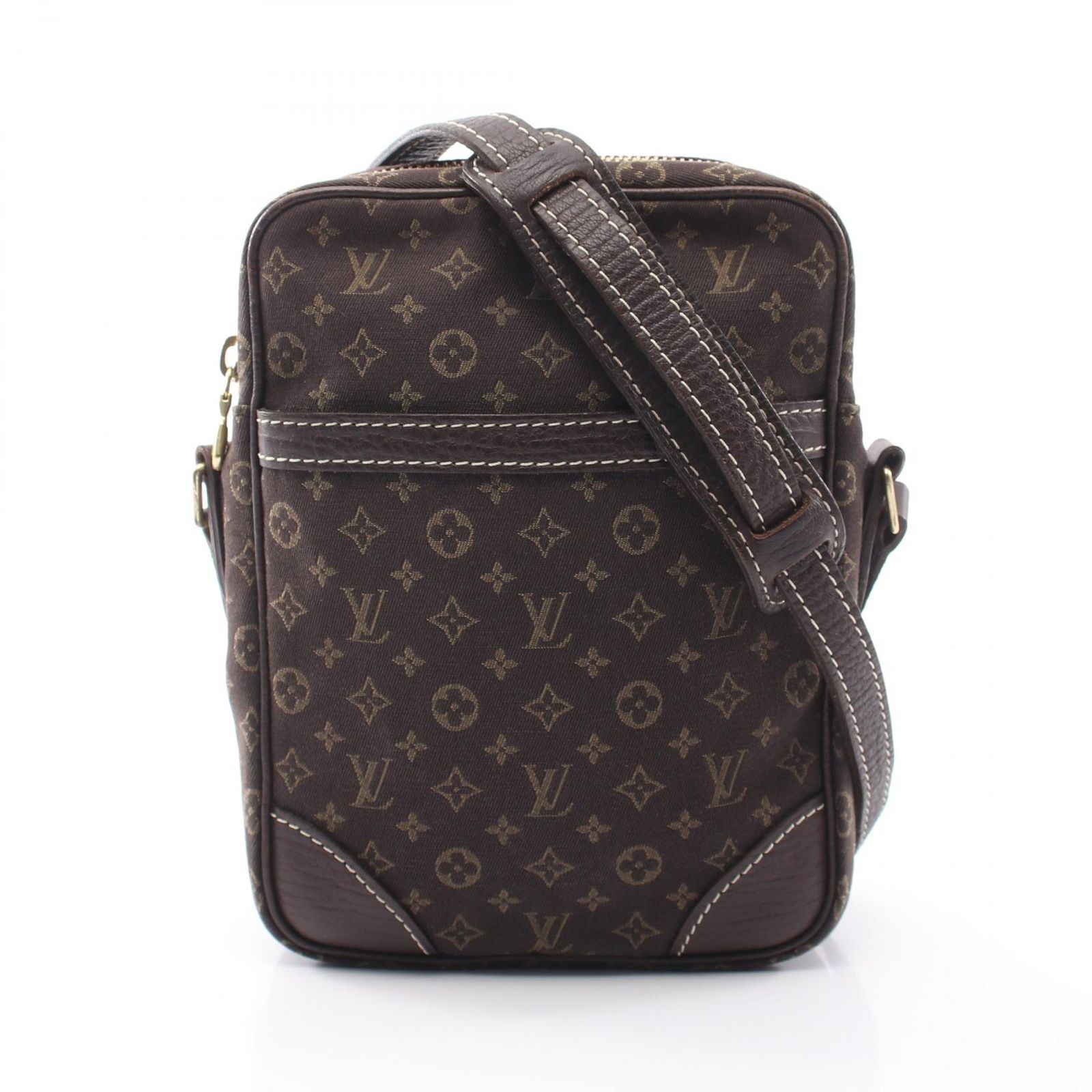 ルイ・ヴィトン LOUIS VUITTON ショルダーバッグ ポシェット ダヌーブ モノグラムミニラン エベヌ M95228 キャンバス レザー ダヌーブ レディース Used B
