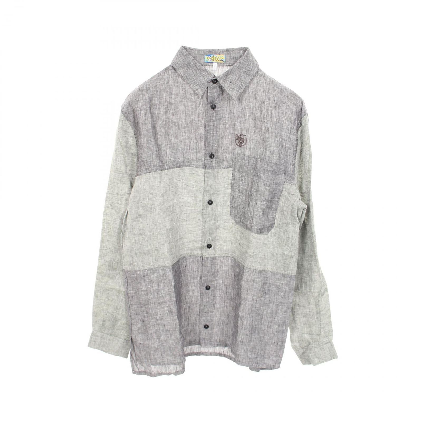 ロエベ LOEWE Eye LOEWE Nature ELN 長袖 ファブリック シャツ メンズ Used A