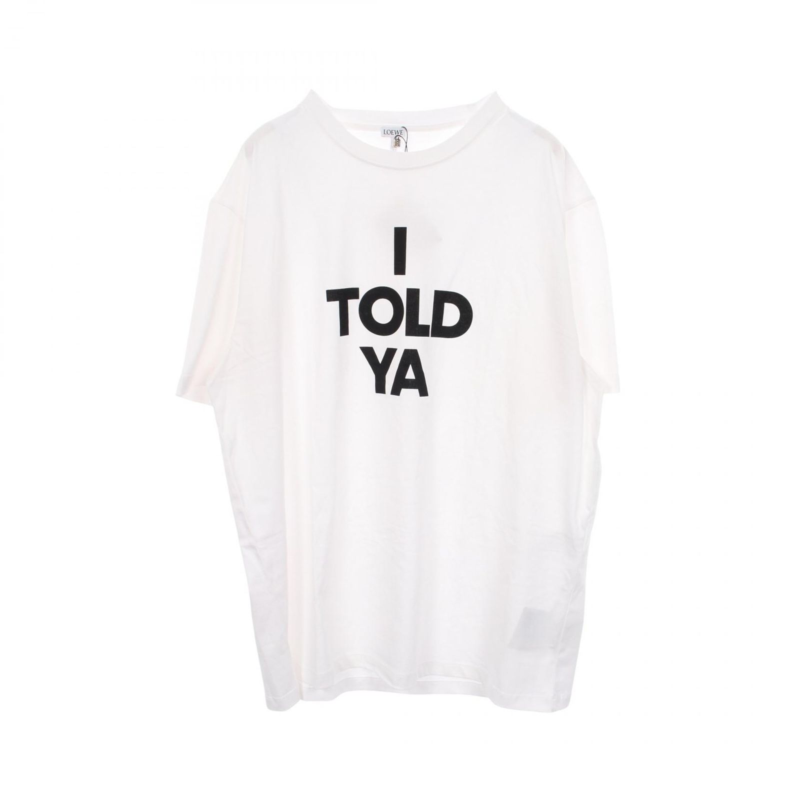 ロエベ LOEWE 半袖Tシャツ I TOLD YA コットン Tシャツ メンズ 未使用