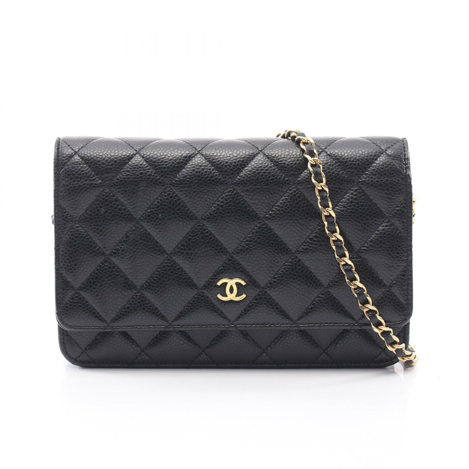 シャネル CHANEL ショルダーバッグ マトラッセ AP0250 ブラック キャビアスキン(グレインドカーフ) マトラッセ チェーンウォレット レディース Used A