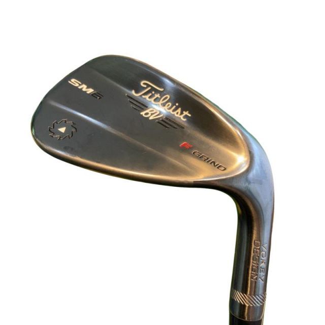 【中古】 タイトリスト VOKEY SPIN MILLED SM6 ジェットブラック 52°/12°F USA ウェッジ WG 純正特注シャフト (フレックスS) メンズ 男性用 右利き 右用 Cランク ゴルフクラブ