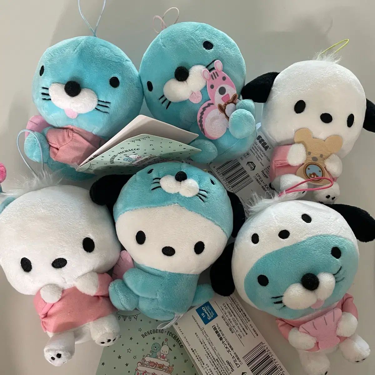(レア)(新品)ポチャッコXぼのぼの コラボ フルセット