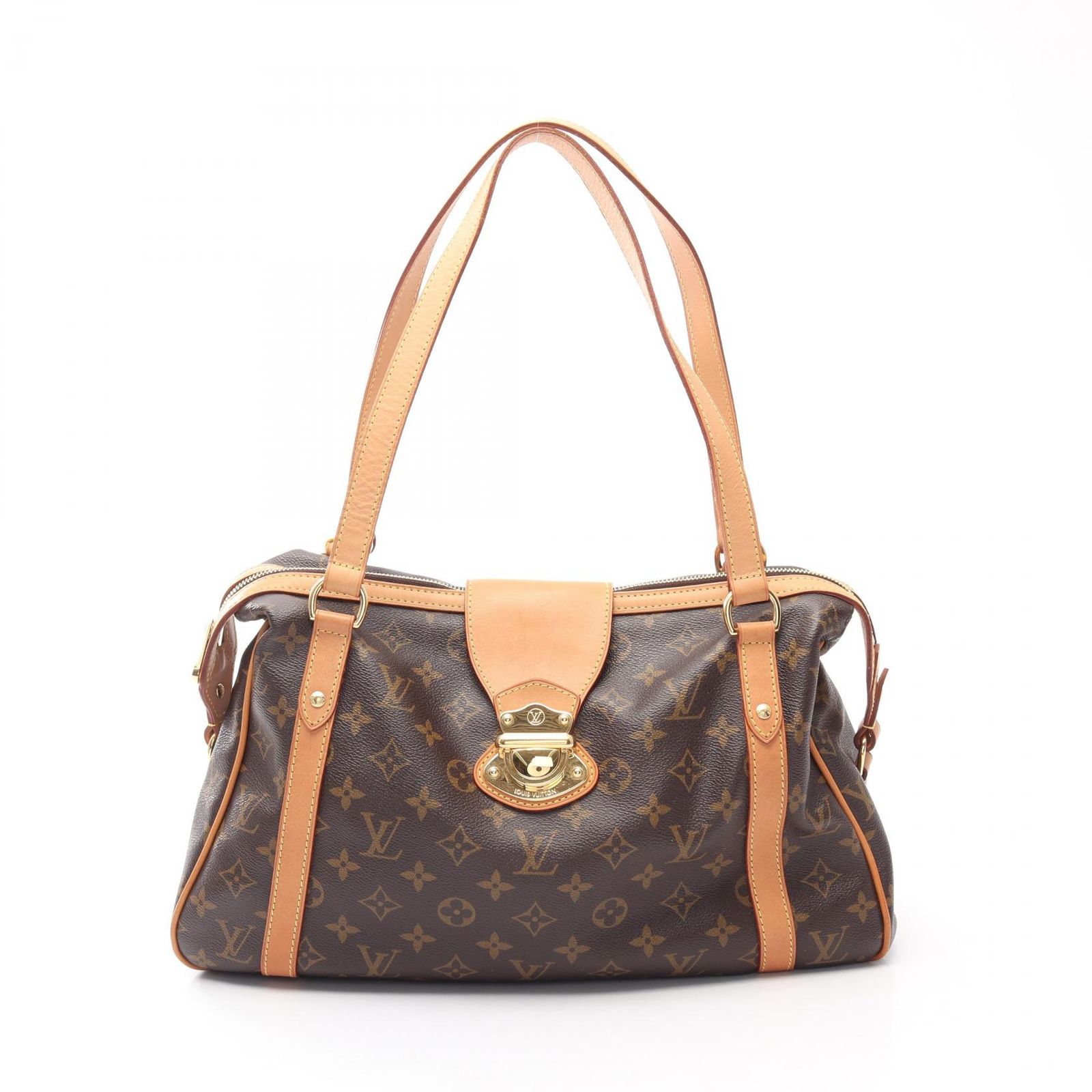 ルイ・ヴィトン LOUIS VUITTON ショルダーバッグ ストレーザPM モノグラム M51186 PVCコーティングキャンバス レザー ストレーザPM レディース Used A