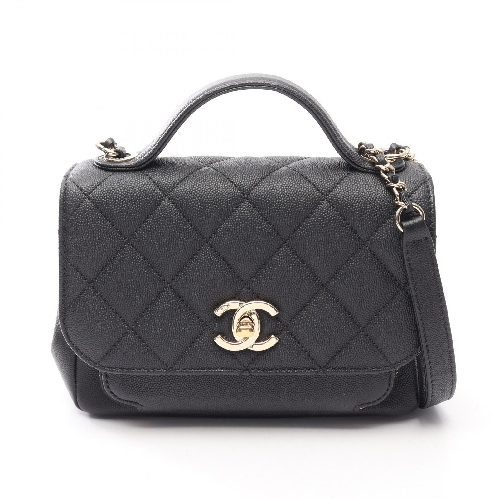 シャネル CHANEL ショルダーバッグ ビジネス アフィニティ マトラッセ 2WAY A93749 ブラック キャビアスキン(グレインドカーフ) マトラッセ ビジネス アフィニティ 2wayチェーンショルダー