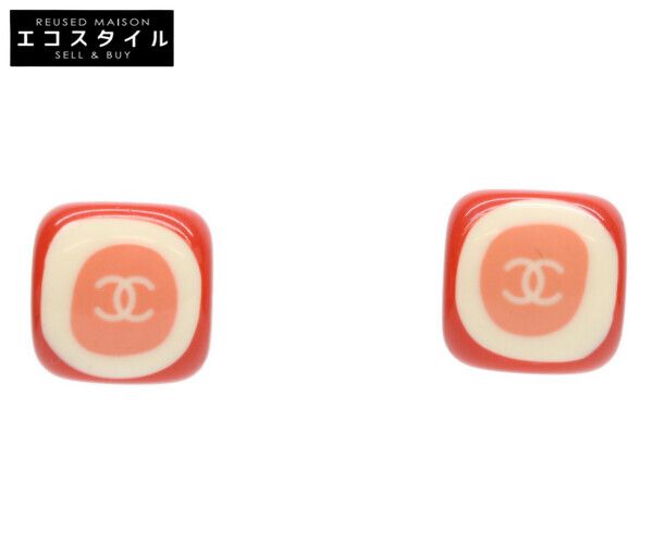 CHANEL シャネル 05P ピンク スクエア ストーンココマークピアス 49,434円