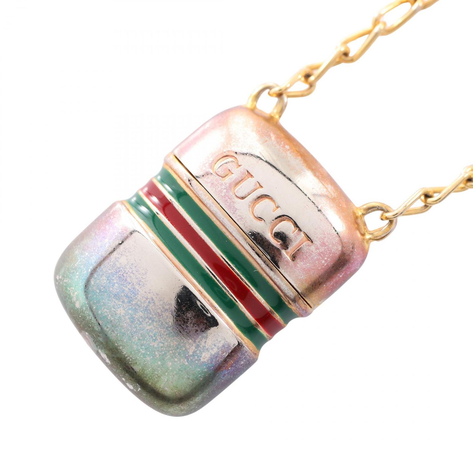 グッチ GUCCI ネックレス シェリーライン ピルケース GP（ゴールドメッキ） ネックレス ユニセックス Used B