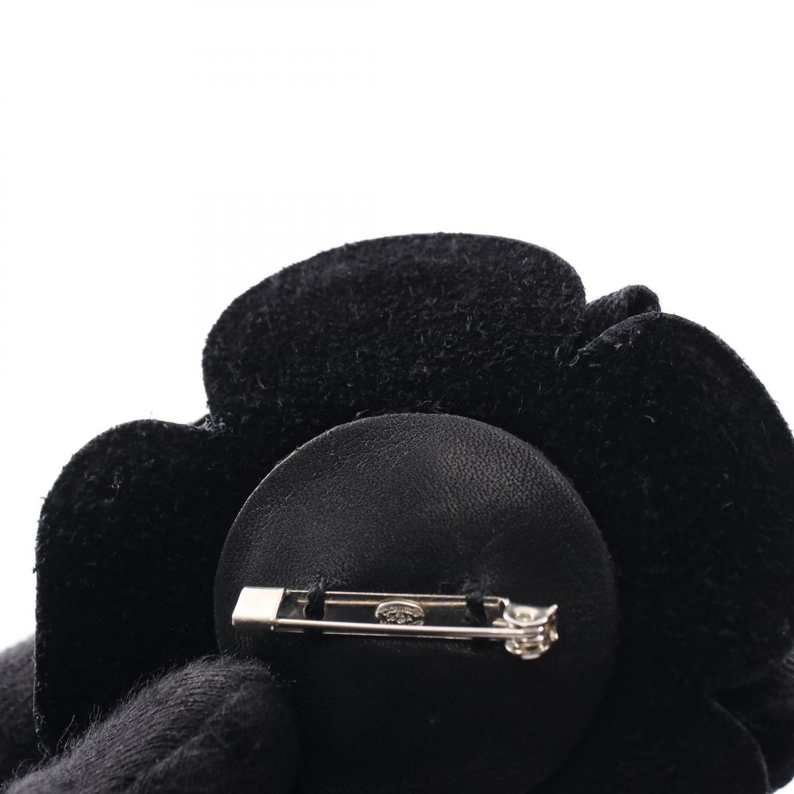 シャネル CHANEL ブローチ カメリア レザー カメリアブローチ 