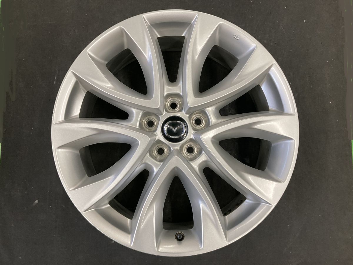 マツダ KEEFW CX-5 前期 純正 19インチアルミホイール 1本 7.0J +50 5H 114.3 67φ 99650-37090 KE CX5