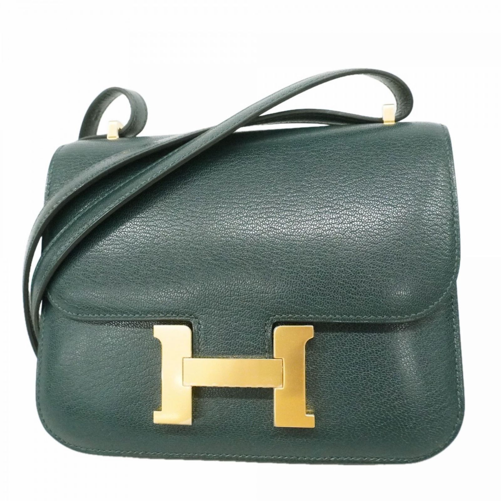 エルメス(Hermes) エルメス ショルダーバッグ コンスタンスミニ シェブルミゾル ヴェール G刻印レディース