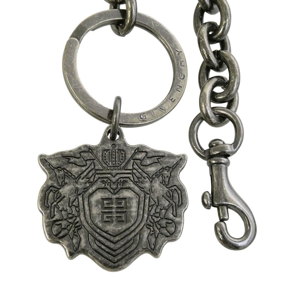 GIVENCHY ブラック ウォレットチェーン GIVENCHY ジバンシィ キーホルダー チャーム ウォレットチェーン
