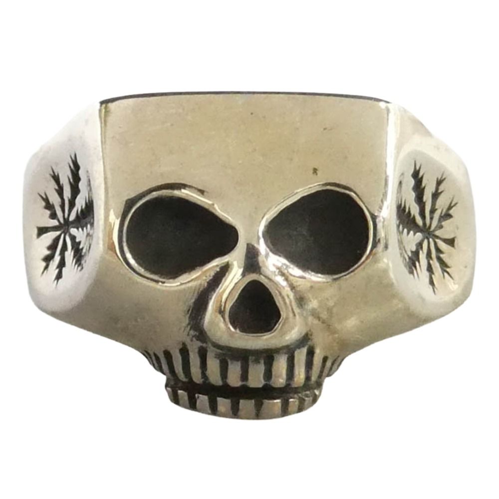 WACKO MARIA ワコマリア WMGP-FP01 x FLASH POINT フラッシュポイント JIM SKULL RING ジムスカルリング シルバー系 約19号【中古】