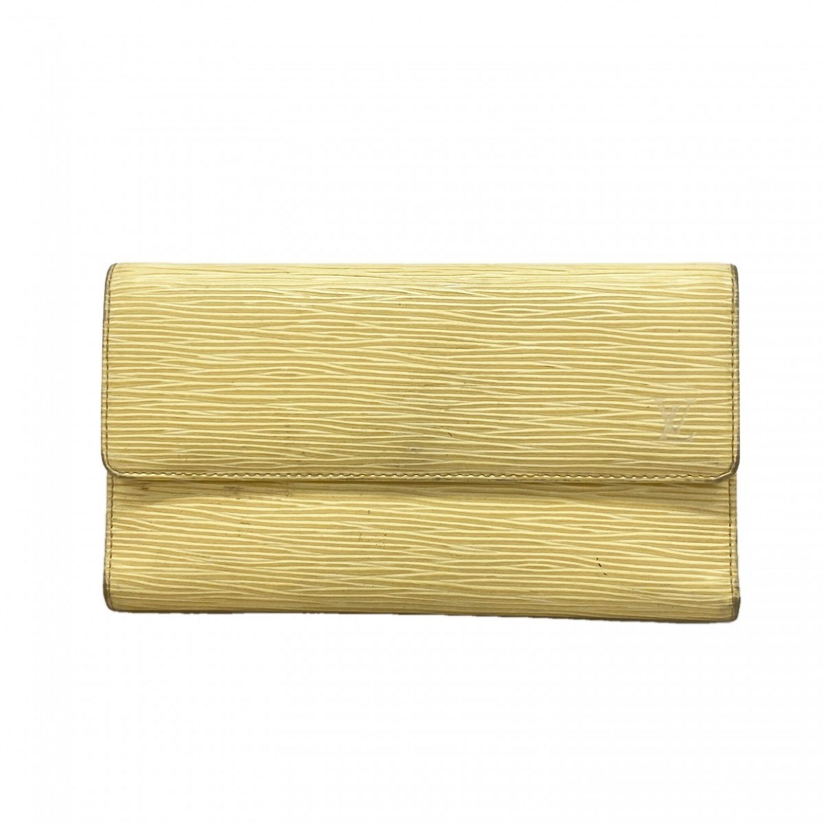 ルイ・ヴィトン(Louis Vuitton) ルイ・ヴィトン 三つ折り長財布 エピ ポルトフォイユインターナショナル M6338A ヴァニラレディース