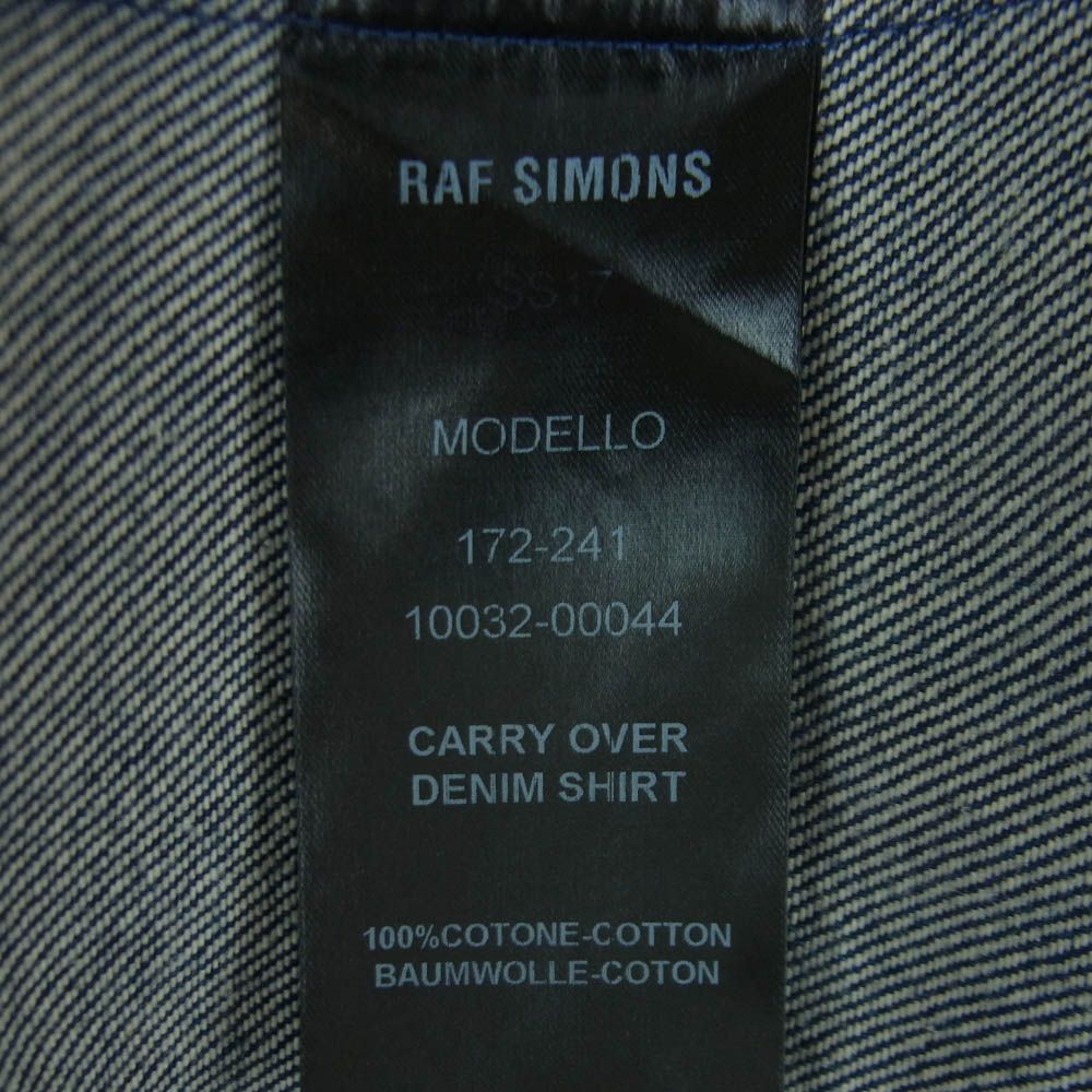 RAF SIMONS ラフシモンズ CARRY OVER DENIM SHIRT デニム シャツ