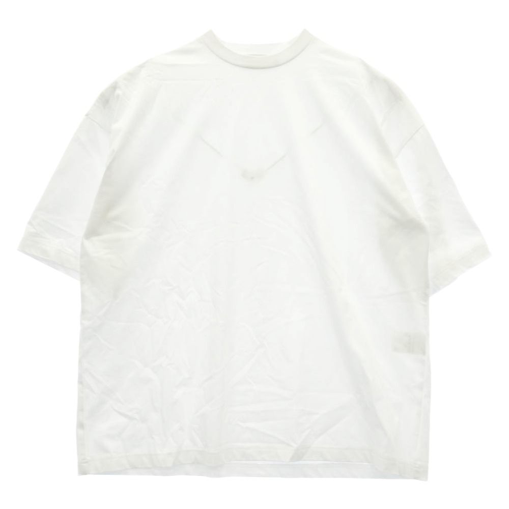 nagonstans ナゴンスタンス 470JS180-1321 crew-neck t-shirt ルーズシルエット ベーシック クルーネック 半袖 Tシャツ ホワイト系 M【中古】