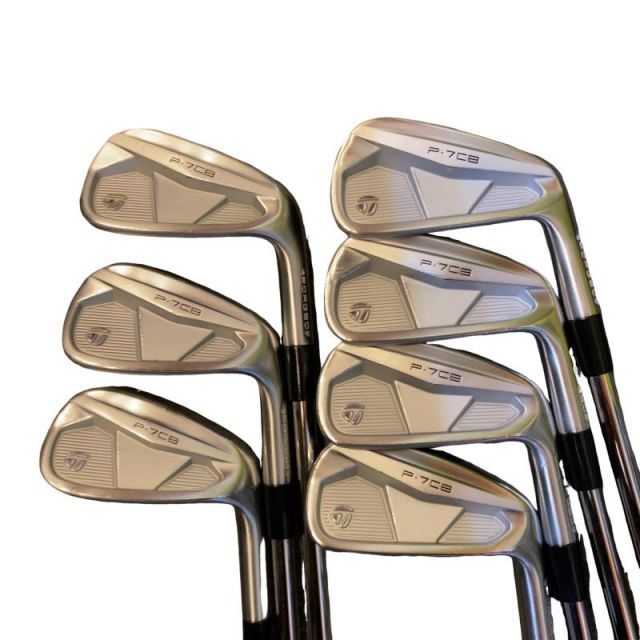 【中古】 テーラーメイド Taylor Made P・7CB(2024) 8S アイアンセット IR Dynamic Gold MID 115 (フレックスS) メンズ 男性用 右利き 右用 Cランク ゴルフクラブ