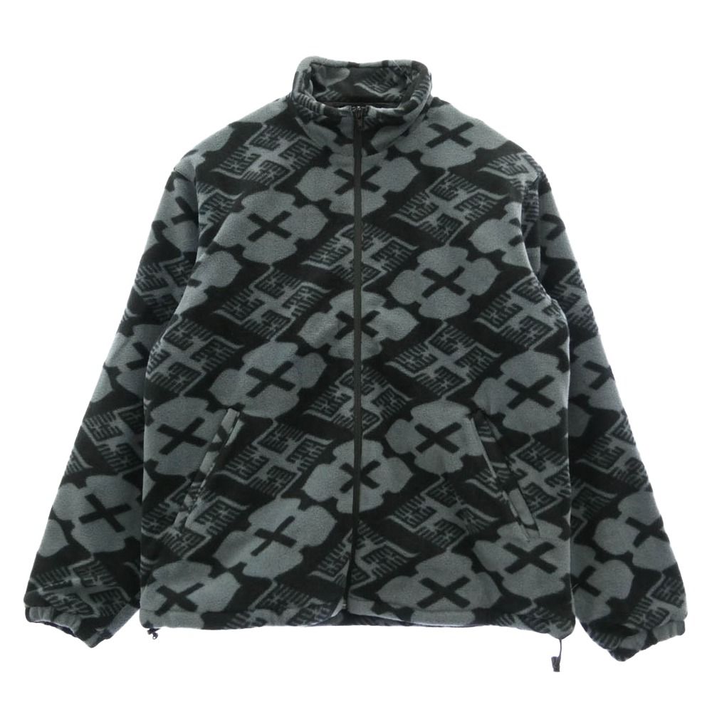 バッズプール BUDSPOOL × GAKKIN ガッキン BOA FLEECE JACKET 花罰 フリース ジャケット ブラック系 グレー系 M【美品】【中古】 13,488円