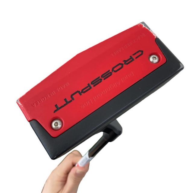 【中古】 CROSSPUTT CROSSPUTT RED BLACK LABEL(レッド) 34インチ パター PT スチール (フレックスその他) メンズ 男性用 右利き 右用 Cランク ゴルフクラブ