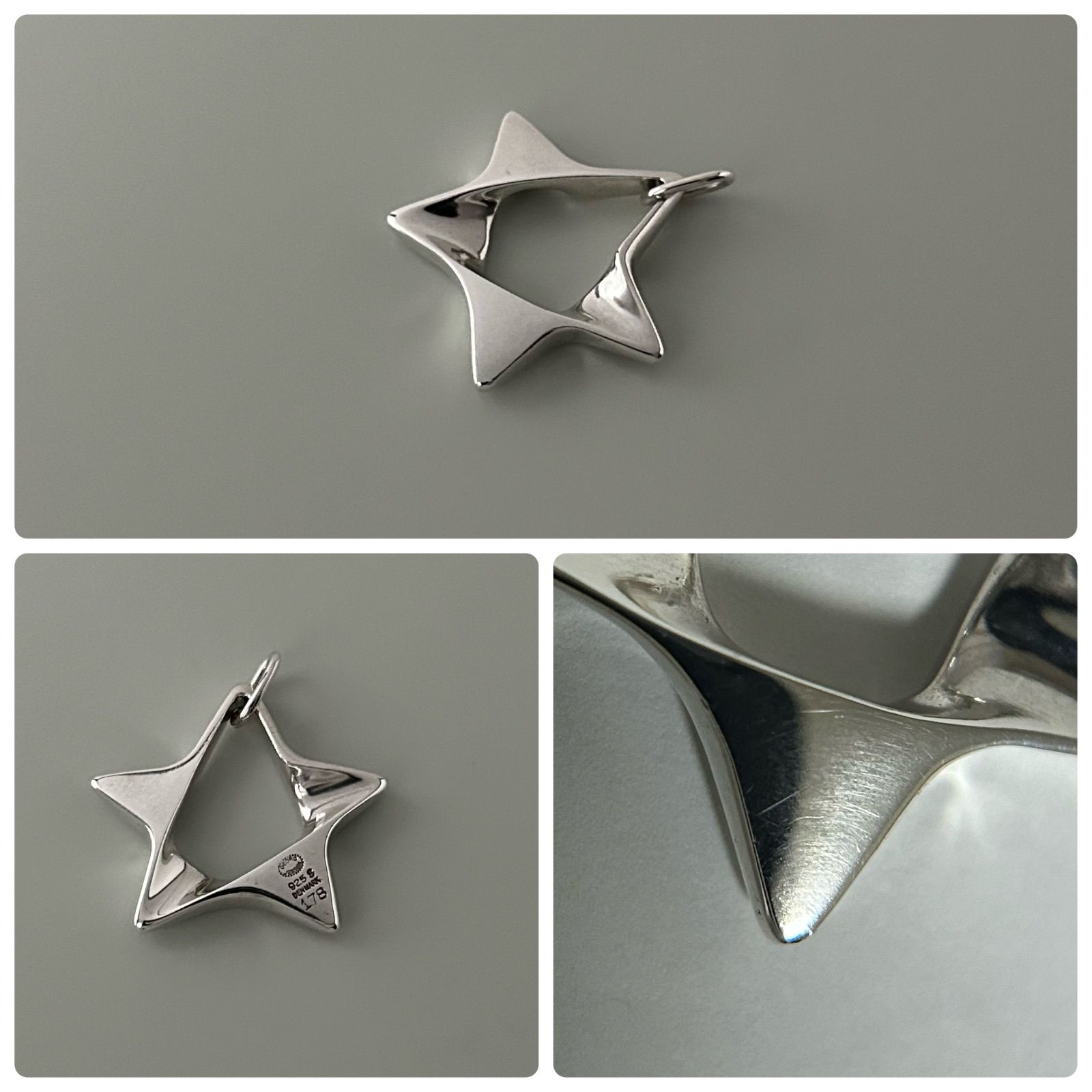 にじ様 ジョージジェンセン 178 ネックレス トップ スター Silver925