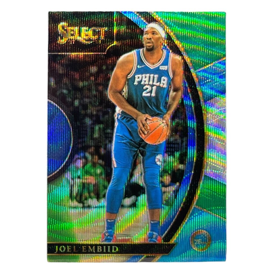 【NBAカード】Joel Embiid エンビード サイン2枚セット PANINI NBAカード SELECT PRIZM JOEL EMBIID 76ERS #35 送料無料 中古
