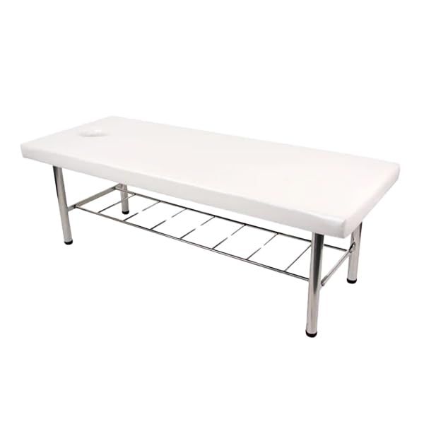 マッサージベッド (H脚・有孔) ホワイト 長さ185×幅70×高さ63cm [ マッサージ 施術 整体 エステ マッサージ台 施術台 マッサージ 整体 ]ｍａ
