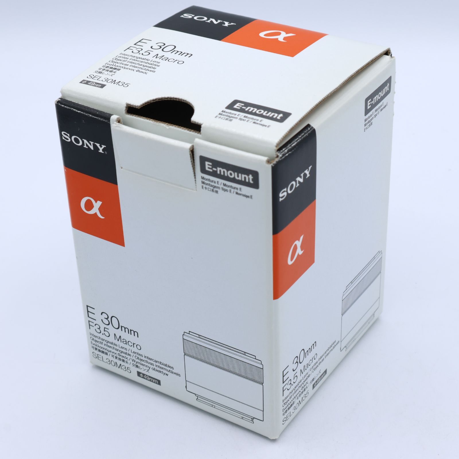SONY ソニー 単焦点レンズ E 30mm F3.5 Macro ソニー Eマウント用 APS