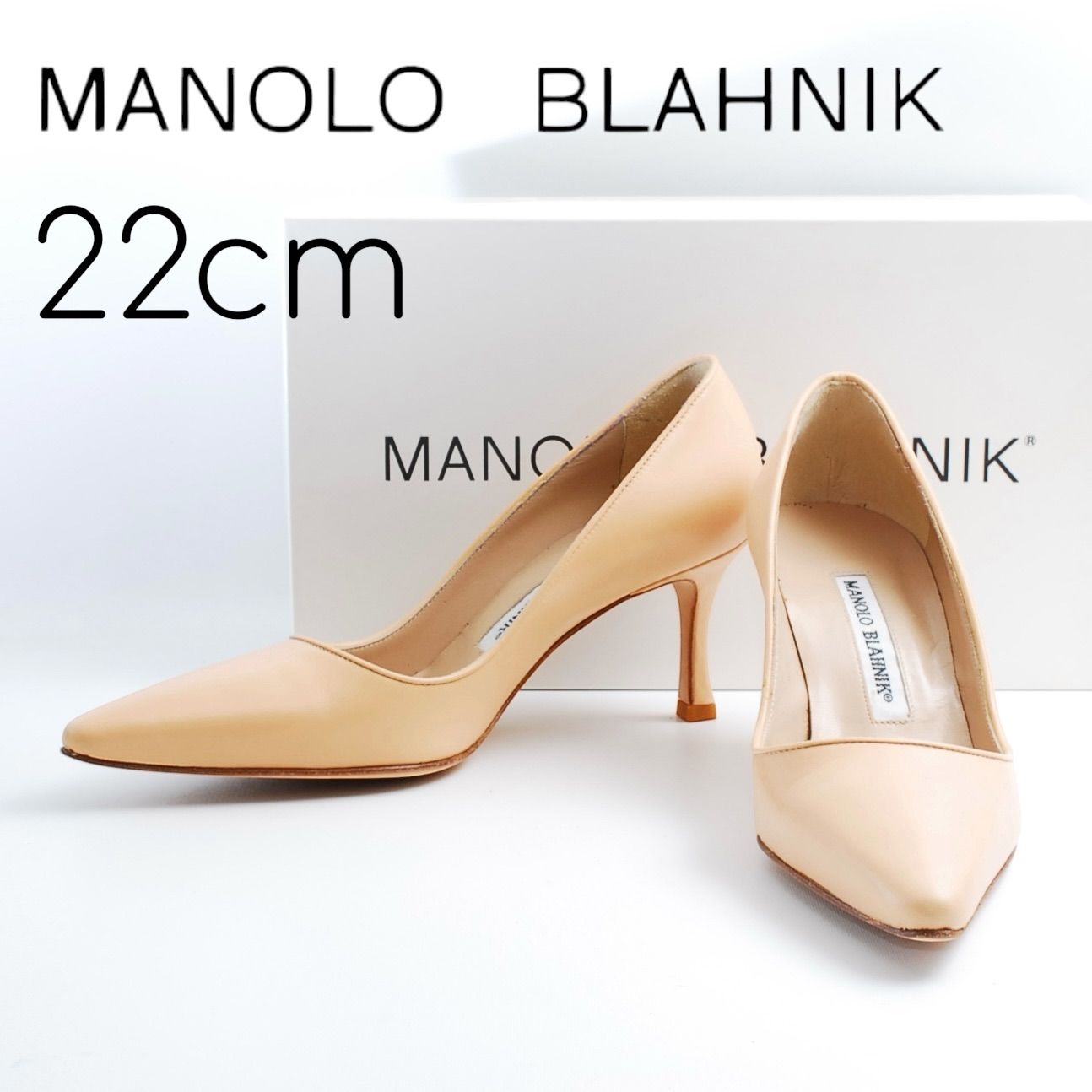 35 22cm 美品 マノロブラニク Manolo Blahnik パンプス M-TUCCIO