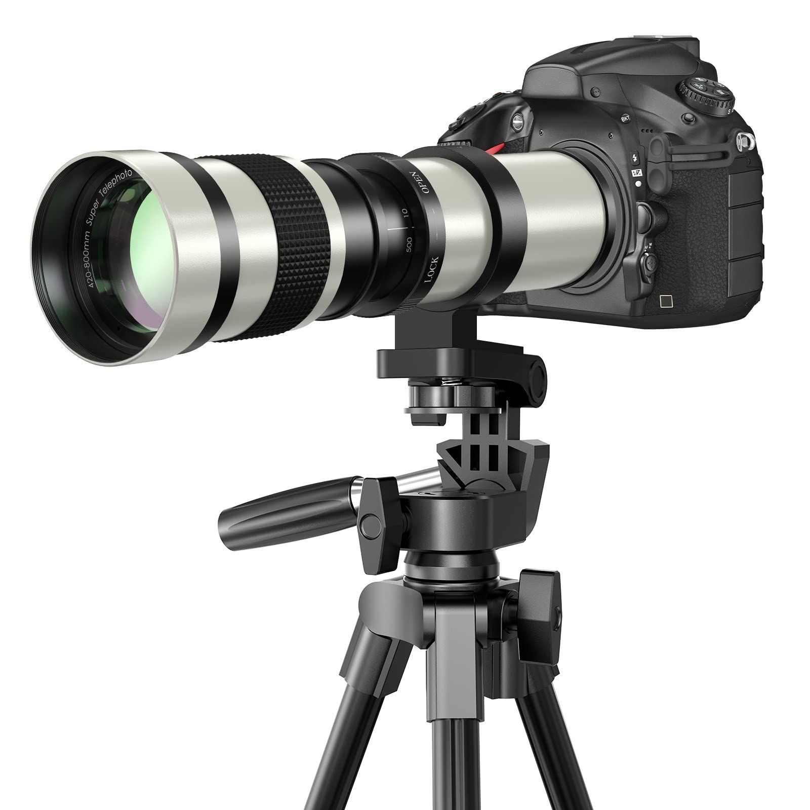 特価セール】F/8.3 望遠ズームレンズ + F-マウント対応ニコンD5500 420