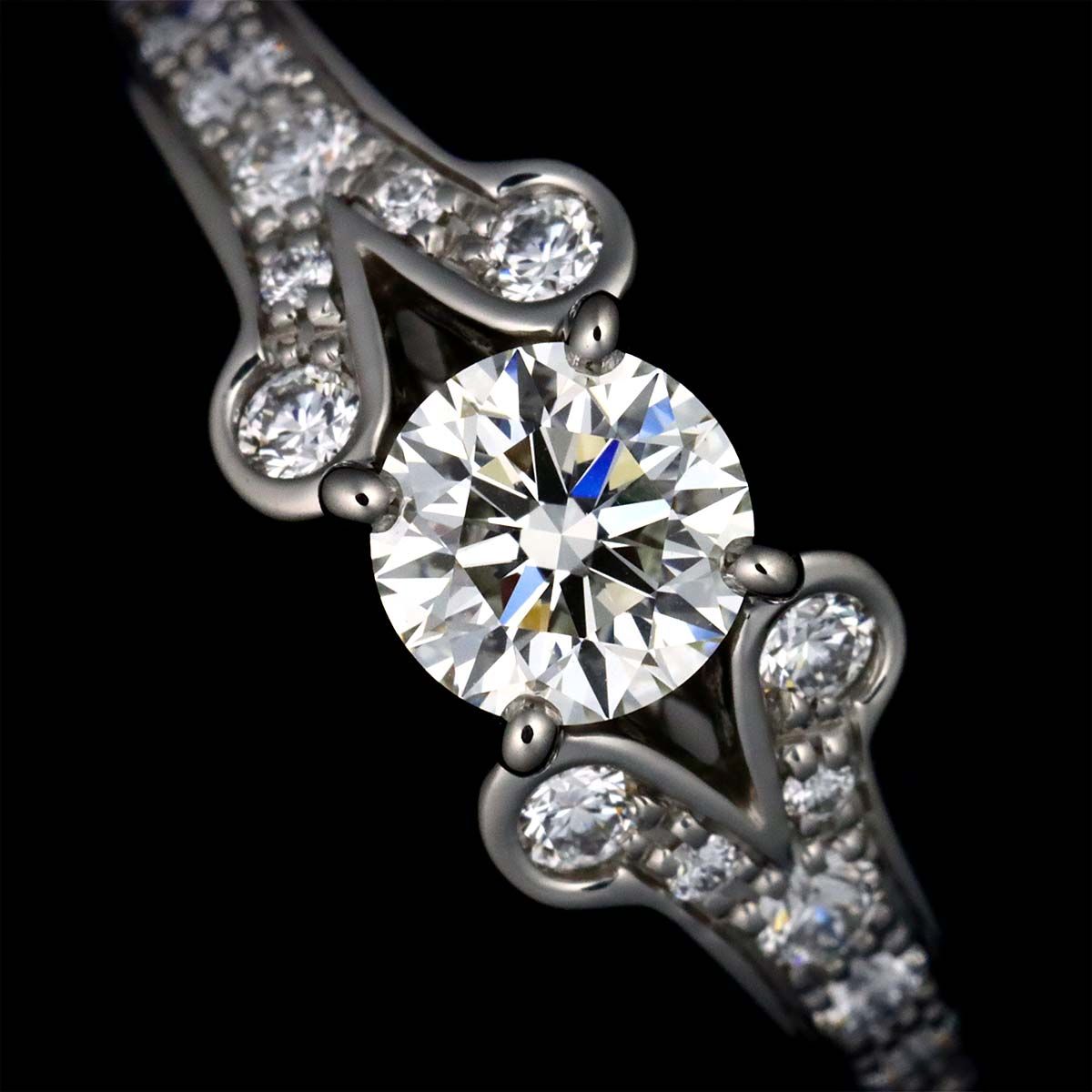 カルティエ Cartier バレリーナ ダイヤ 0.51ct H/VS1/3EX #48 リング