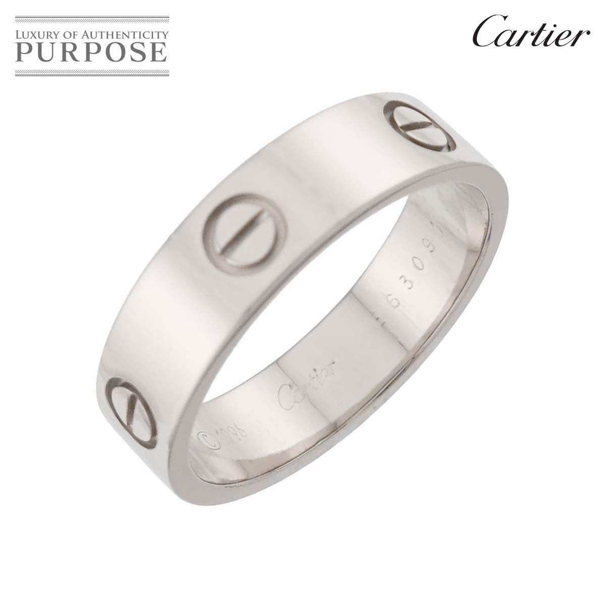 カルティエ Cartier ラブ #65 リング K18 WG ホワイトゴールド 750