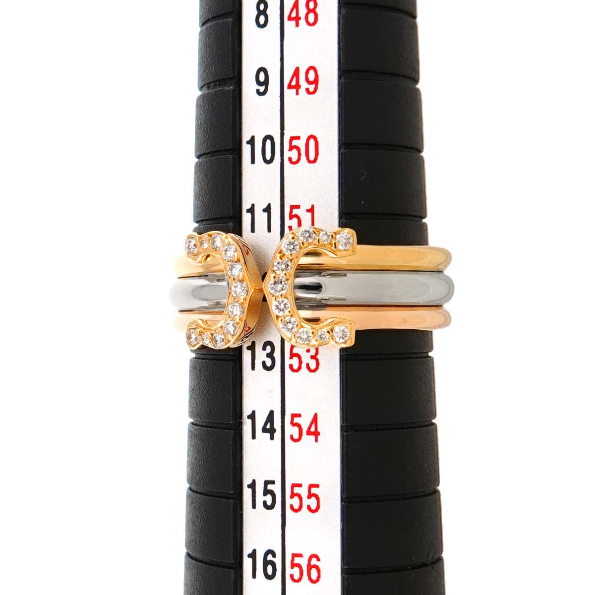 カルティエ Cartier 2C #51 リング ダイヤ K18 YG WG PG スリーカラー
