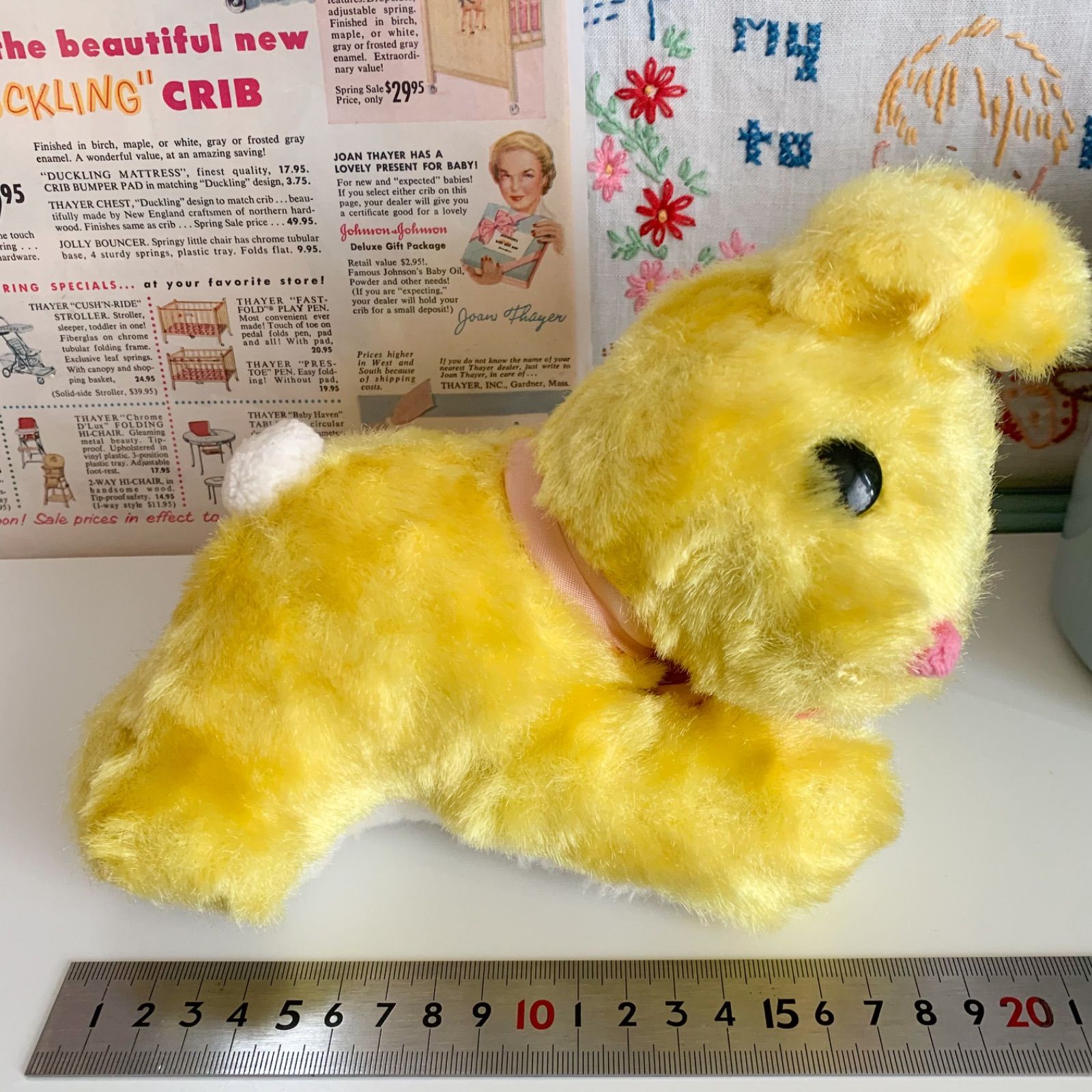海外 ヴィンテージ テディベア うさぎ 舌ペロ ぬいぐるみ 2点セット
