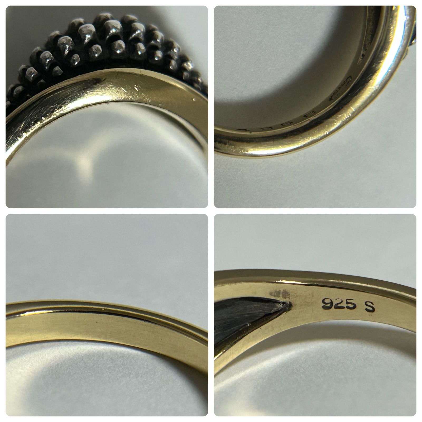 ジョージジェンセン 425B リング 指輪 925 K18 750 YG コンビ 約15号
