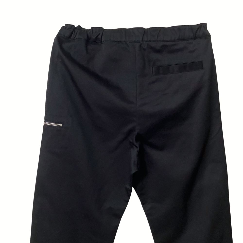 OAMC ベルト付き クロップドパンツ ジップポケット ブラック XS S M