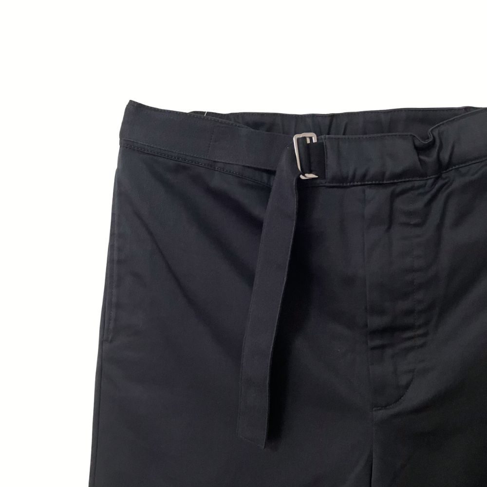 OAMC ベルト付き クロップドパンツ ジップポケット ブラック XS S M