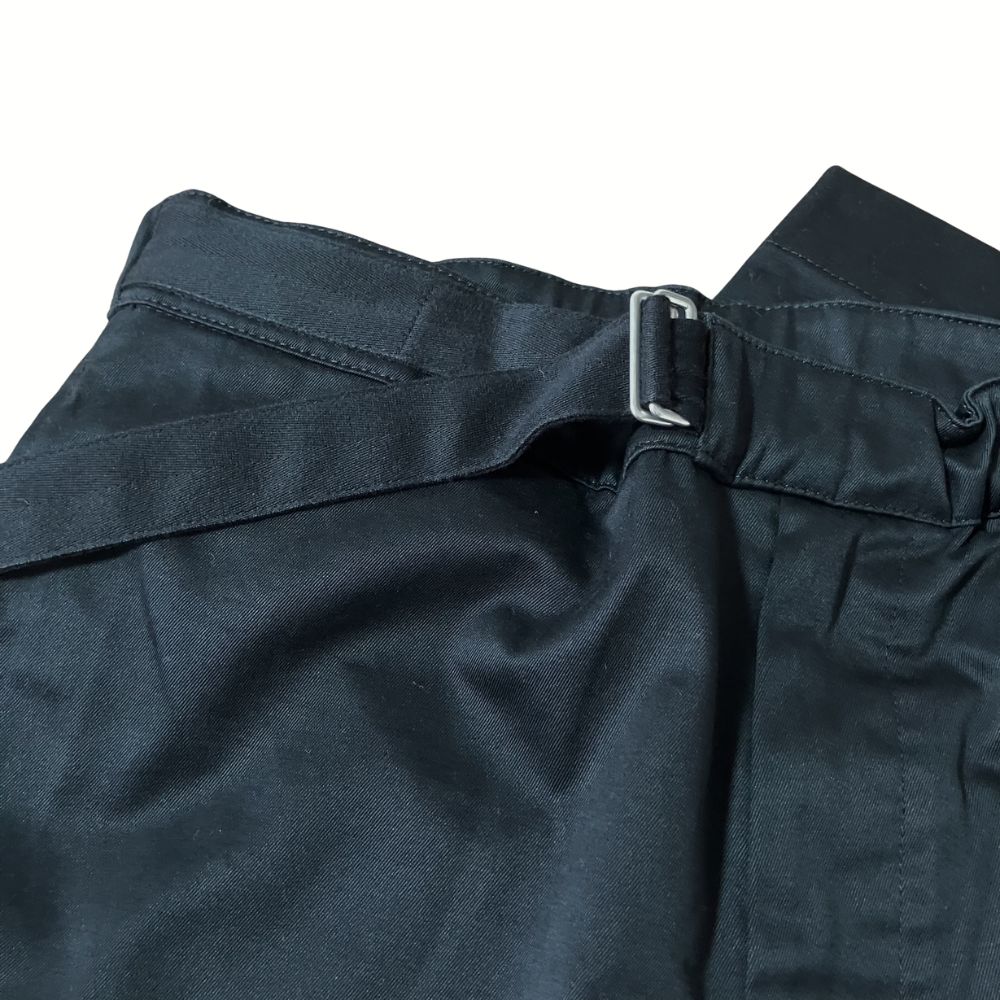 OAMC ベルト付き クロップドパンツ ジップポケット ブラック XS S M