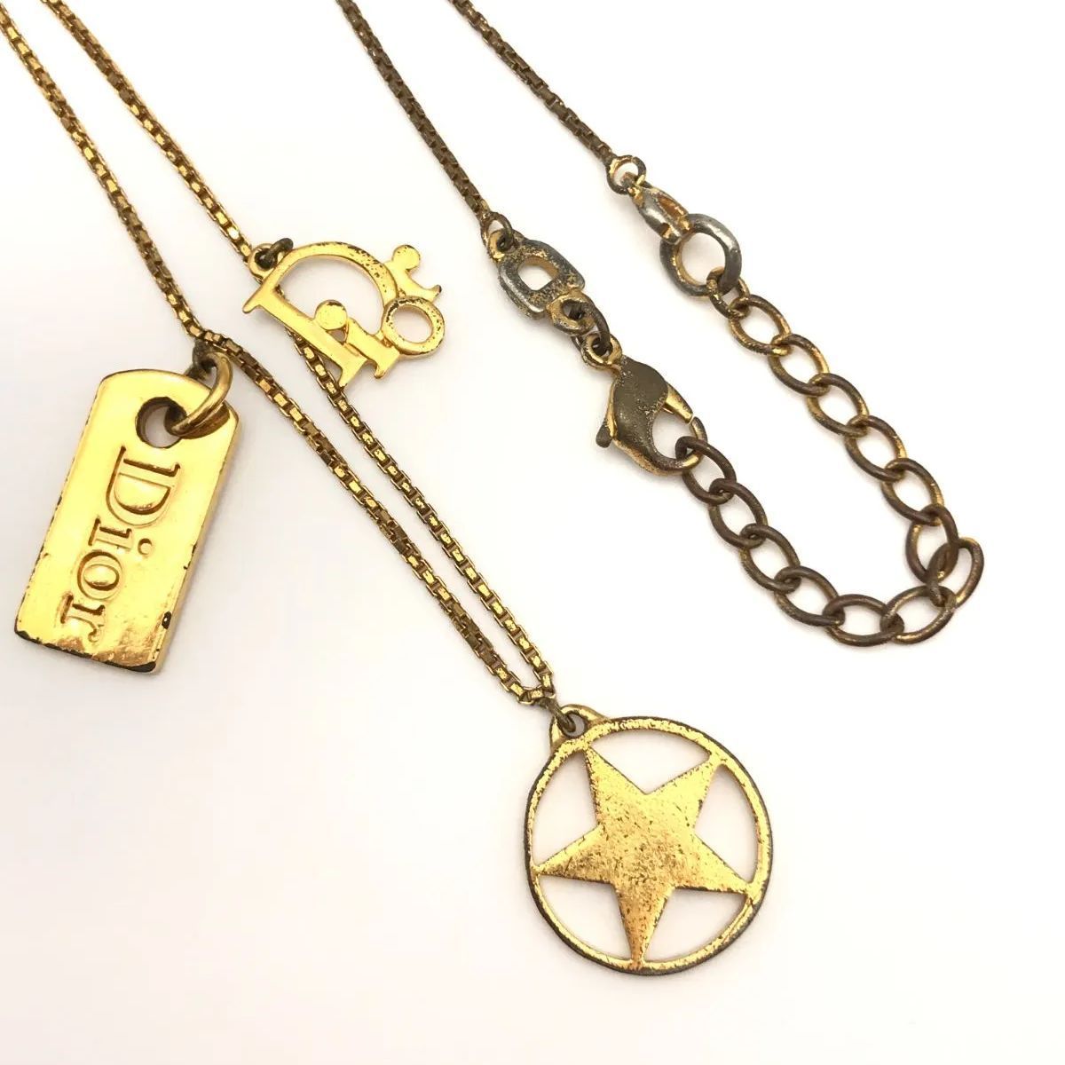 Christian Dior ディオール ネックレス スター ヴィンテージ ゴールド