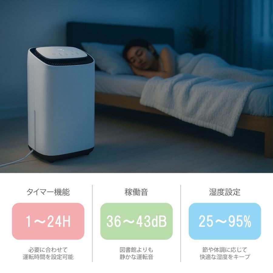 新品】衣類乾燥除湿機 大容量 8Lタンク 45畳対応 除湿能力 20L/日