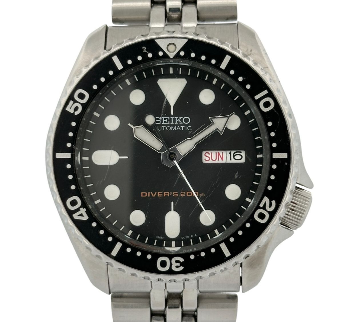 SEIKO セイコー ダイバーズウォッチ ブラックボーイ 自動巻 SKX007　7S26-0020　純正ブレス 27,740円