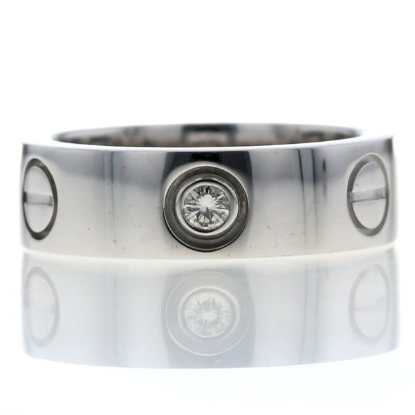 Cartier カルティエ K18WG ホワイトゴールド ラブリング クラシック