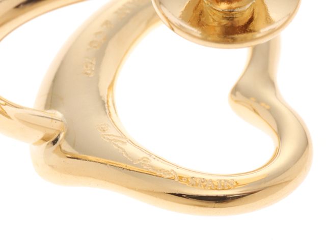 TIFFANY&Co. ティファニー ジュエリー オープンハート イヤリング K18