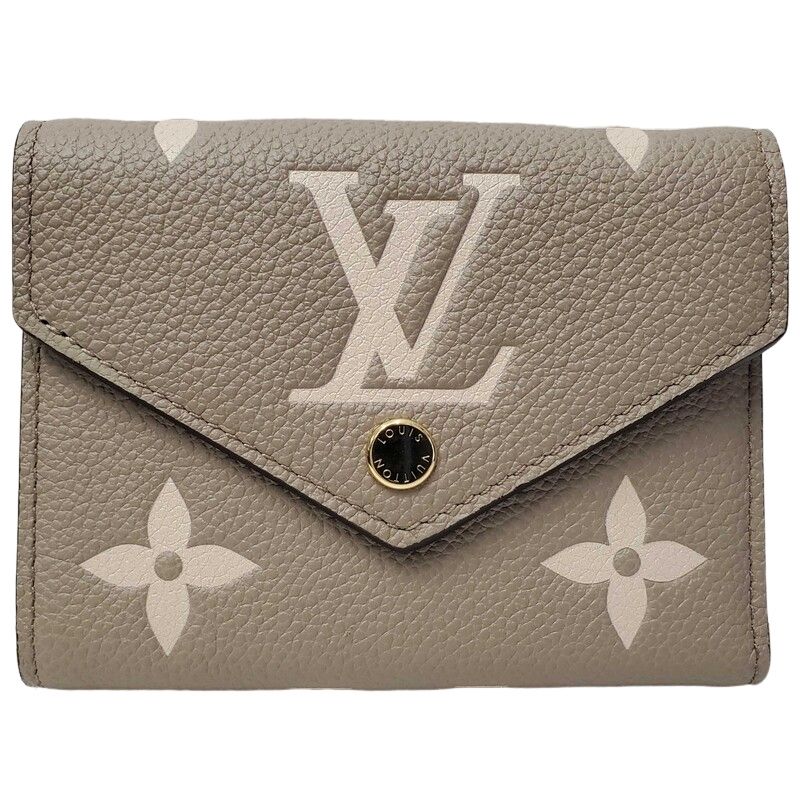 LOUIS VUITTON ルイヴィトン ポルトフォイユ・ヴィクトリーヌ M81861 トゥルトレールクレーム モノグラム アンプラント レザー 三つ折り財布 レディース 【新品】 32606K292