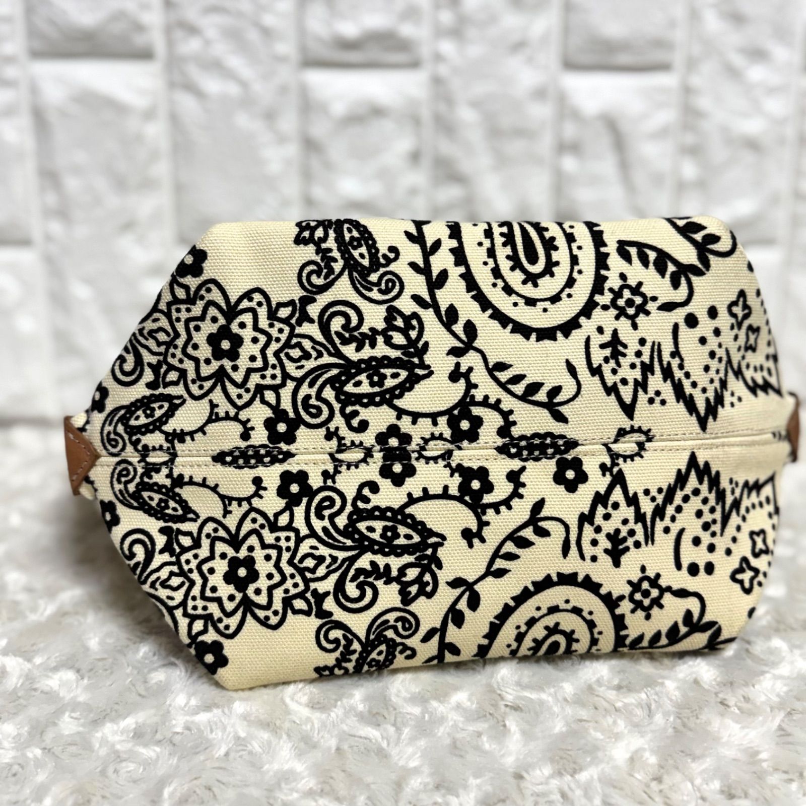 manipuri マニプリ キャンバス トートバッグ バンダナ柄 ペイズリー 