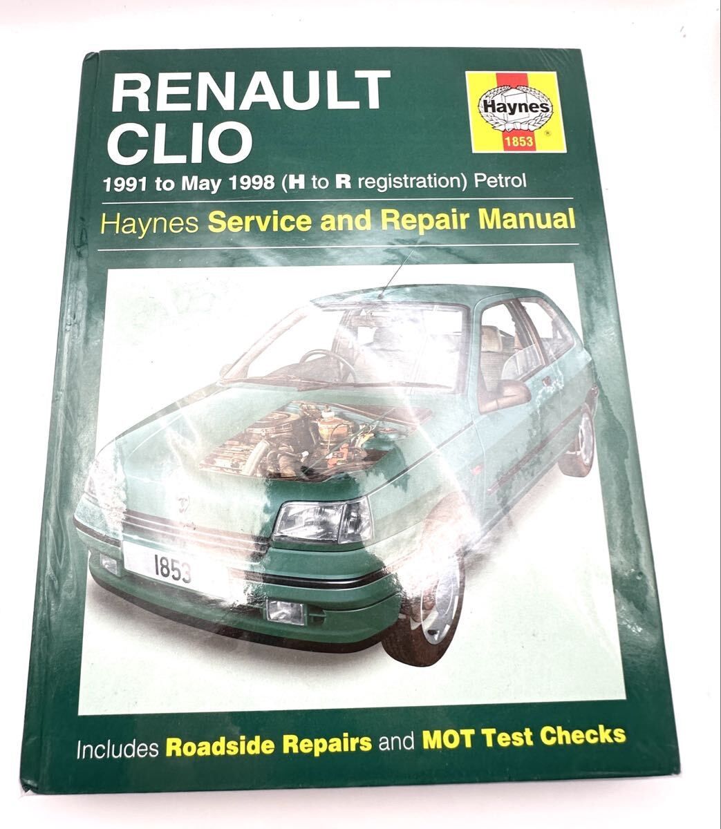 未使用 Haynes ヘインズ サービス リペア マニュアル 整備書 1853 RENAULT ルノー CLIO クリオ 1991 -1998 洋書 自動車 整備 修理