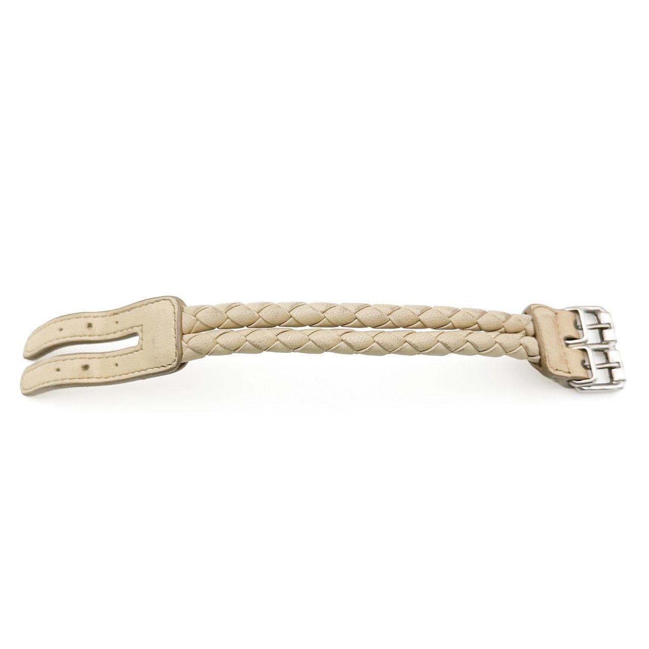 Bottega Veneta レザー ブレスレット ベージュ 返品OK】BOTTEGA VENETA ボッテガヴェネタ レザーブレスレット