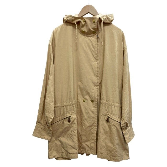 HERMES/エルメス/ナイロンパーカー/イエロー系/金ボタン/サイズMくらい/フランス製/レディース/FB4532