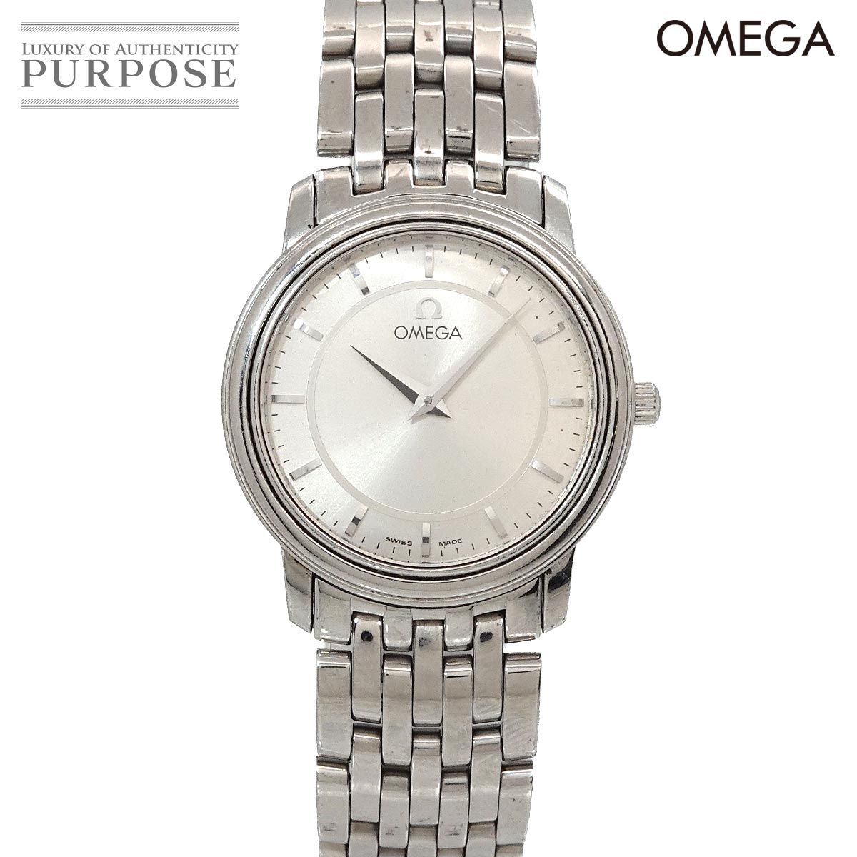 オメガ OMEGA デビル プレステージ 4580 31 レディース 腕時計 シルバー クォーツ ウォッチ De Ville 90332492