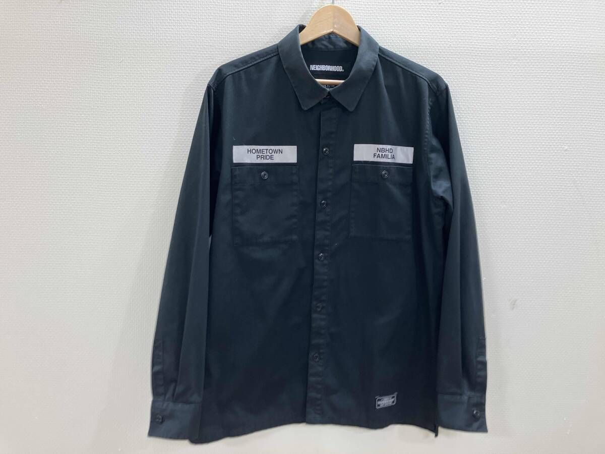 爆買い，お得 NEIGHBORHOOD ネイバーフッド 長袖シャツ ワッペン付き 