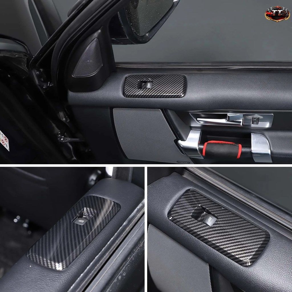 ランドローバー ディスカバリー4 LR4 ドアガラスボタンフレームカバーステッカー ランドローバー レンジローバースポーツ L320 2005-2013