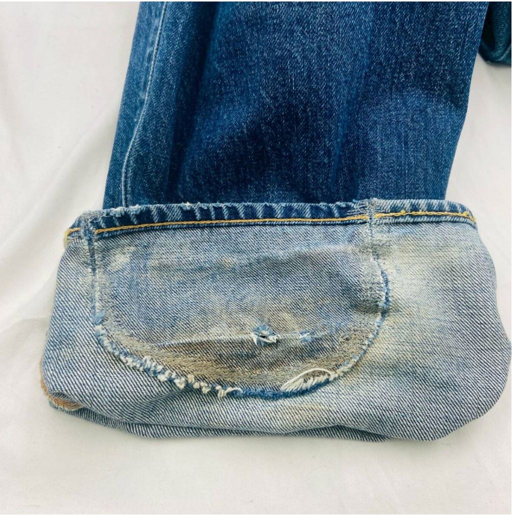 送料無料】EVISU YAMANE No.2 LOT不明 赤耳セルビッジデニム W32相当